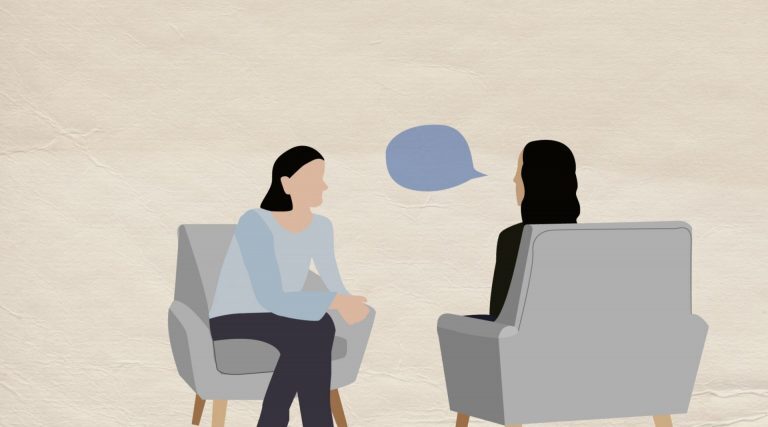 therapist conducting hypnotherapy session abandonment trauma healing - first session - life coaching